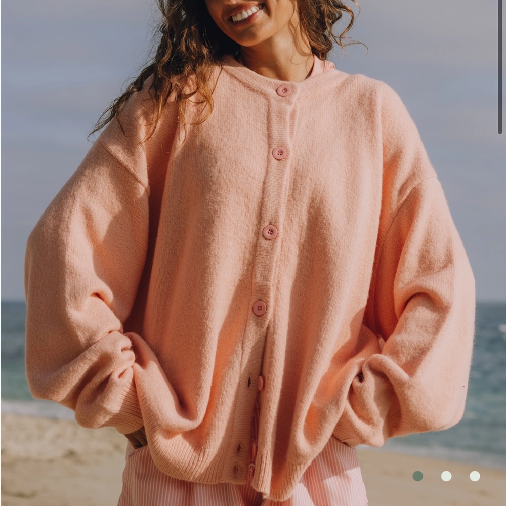 Daily Drills x Ellasandra Muse Oversized Button Up Sweater- M/L